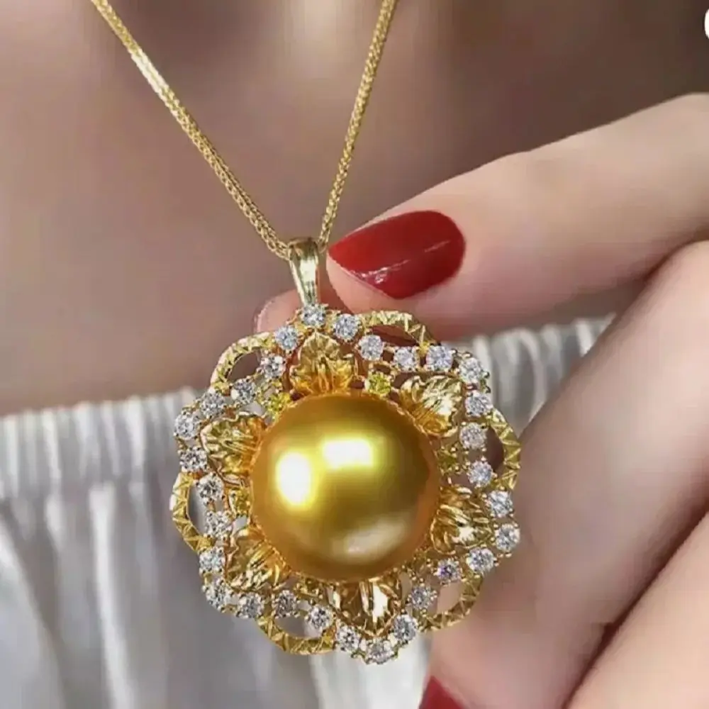 PEARL PENDANT 11-12MM Fine Jewelry AAAA SOUTH SEA ROUND GOLDEN NECKLACE 925 Silver Freeshippings Items
PEARL PENDANT 11-12MM Fine Jewelry AAAA SOUTH SEA ROUND GOLDEN NECKLACE 925 Silver Freeshippings Items