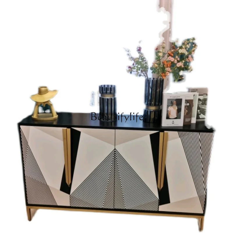 New Chinese modern painting art home living room decorative cabinet multi-functional storage cabinet
New Chinese modern painting art home living room decorative cabinet multi-functional storage cabinet