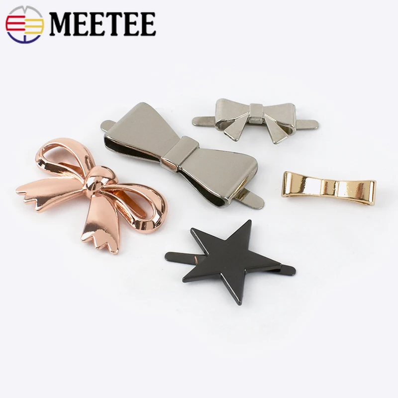 5Pcs Meetee Bow Knot Metal Decoration Buckles for Shoes Bag Clasp Clothing Leather Label DIY Luggage Hardware Craft Accessories
5Pcs Meetee Bow Knot Metal Decoration Buckles for Shoes Bag Clasp Clothing Leather Label DIY Luggage Hardware Craft Accessories