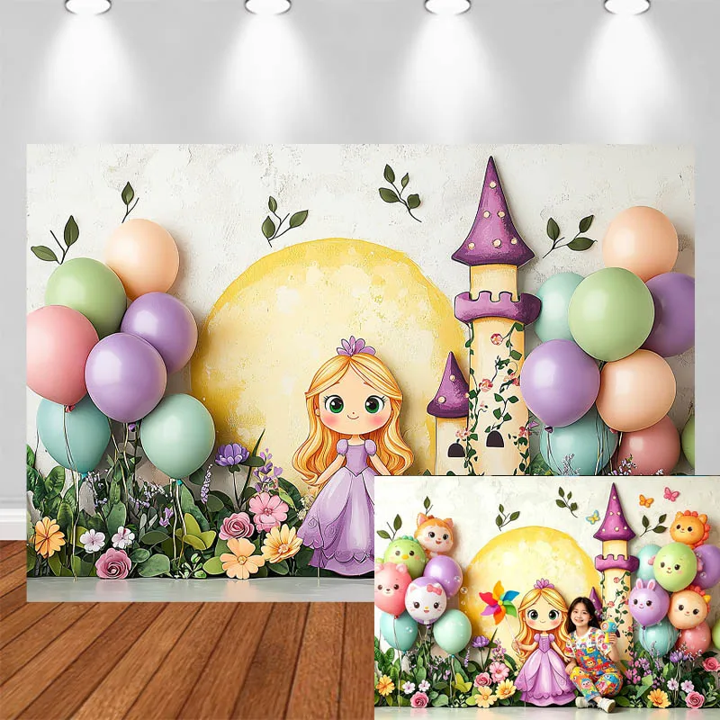 LS Photography Background Fairytale Princess Balloon Castle Floral Decor Cake Smash Birthday Kids Portrait Photo Backdrop Studio
LS Photography Background Fairytale Princess Balloon Castle Floral Decor Cake Smash Birthday Kids Portrait Photo Backdrop Studio