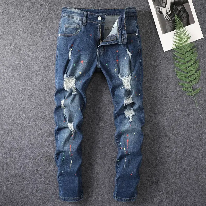 Men's Jeans New Ripped Men's Trousers Men's Pants
Men's Jeans New Ripped Men's Trousers Men's Pants