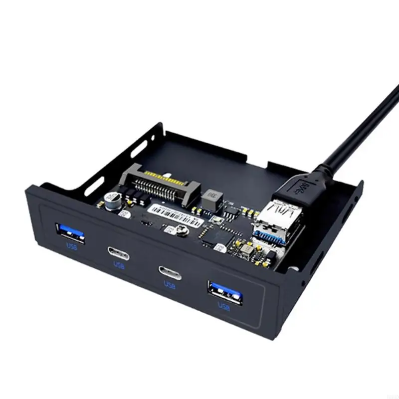 583D Desktop 20Pin Floppy Bay USB 3.2 Hub with 60cm Cable, 2xUSB + 2 Port USB 3.2 for Super Speed Data Transfer
583D Desktop 20Pin Floppy Bay USB 3.2 Hub with 60cm Cable, 2xUSB + 2 Port USB 3.2 for Super Speed Data Transfer
