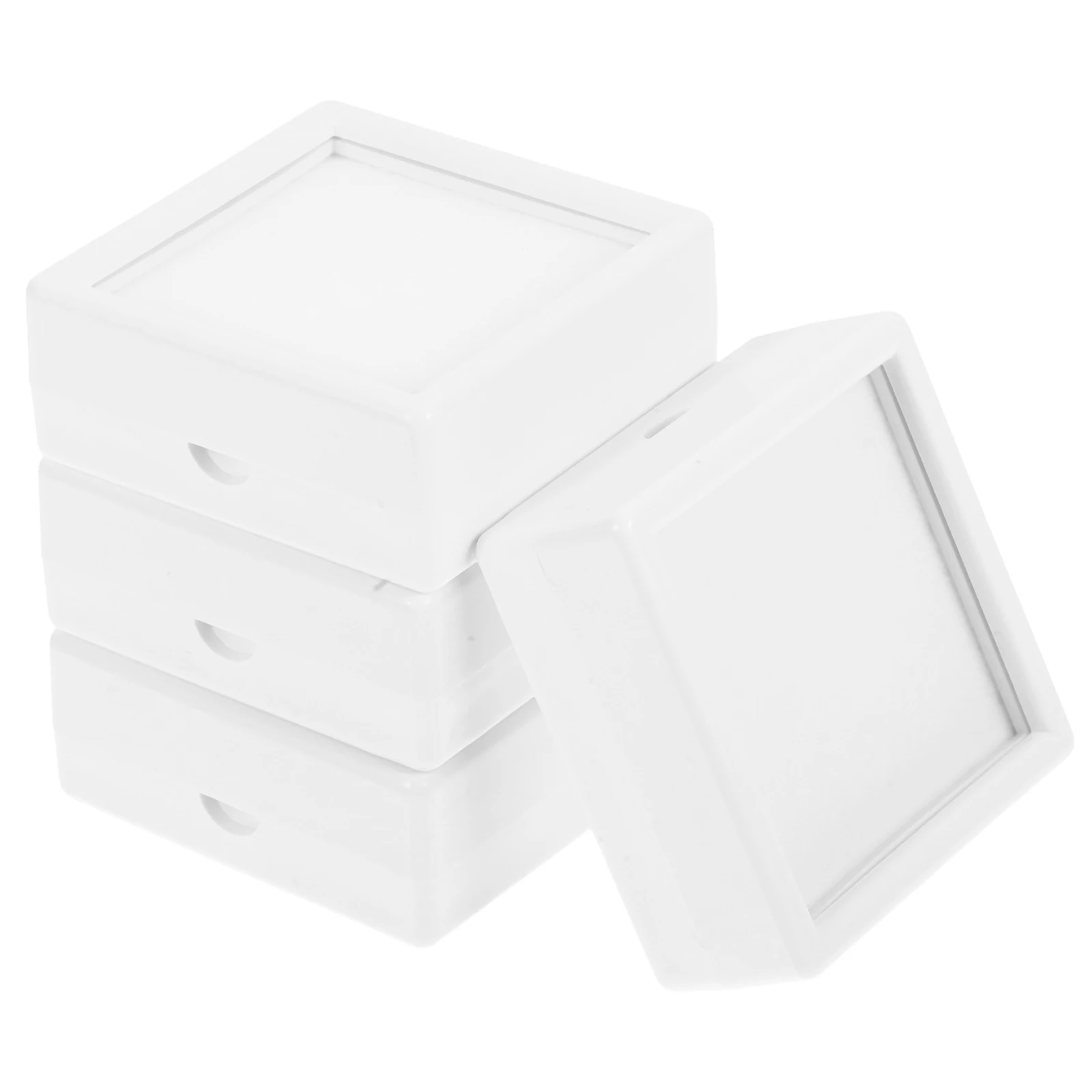 4pcs White Small Square Jewelry Boxes Sponge Lids for Proposal Display Case Clear Storage Containers
4pcs White Small Square Jewelry Boxes Sponge Lids for Proposal Display Case Clear Storage Containers
