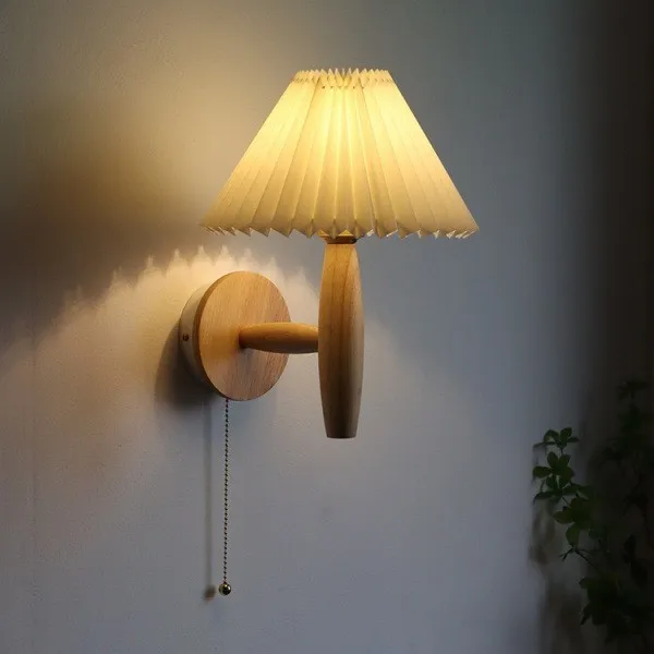Vintage Modern Minimalist LED Pleated Umbrella Wall Sconces Lamp Home Study Bedroom Bedside Mounted Decor Lighting 
Vintage Modern Minimalist LED Pleated Umbrella Wall Sconces Lamp Home Study Bedroom Bedside Mounted Decor Lighting