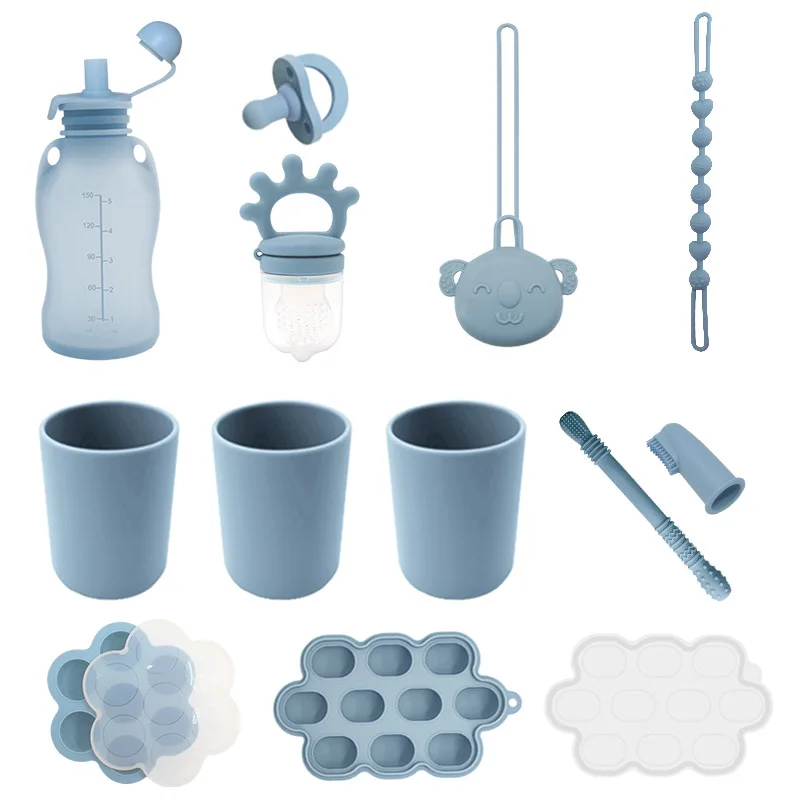 12 Pcs Baby Silicone Feeding Set Food Grade Squeeze Storage Bottle Teether Pacifier Clip Silicone Cup Freezer Mold Baby Led Wean
12 Pcs Baby Silicone Feeding Set Food Grade Squeeze Storage Bottle Teether Pacifier Clip Silicone Cup Freezer Mold Baby Led Wean