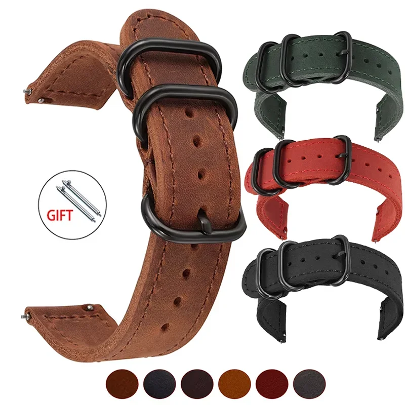 Crazy Horse Leather strap for Samsung Galaxy Watch 7/6/5/4/FE 18mm 20mm 22mm band Vintage Bracelet for Huawei watch GT 5-4-3-pro
Crazy Horse Leather strap for Samsung Galaxy Watch 7/6/5/4/FE 18mm 20mm 22mm band Vintage Bracelet for Huawei watch GT 5-4-3-pro