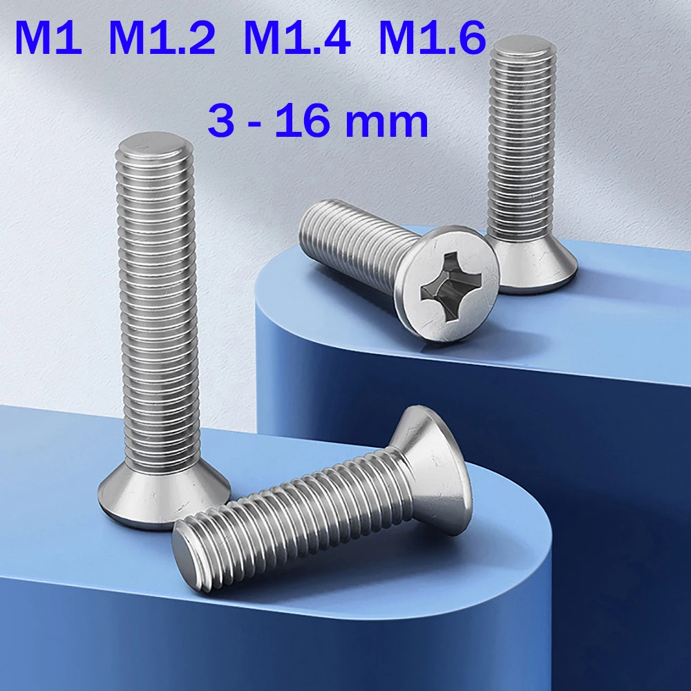 100Pcs Cross Countersunk Head Screws 304 Stainless Steel Flat Head Screws Be Applicable To Furniture Decoration Bolt
100Pcs Cross Countersunk Head Screws 304 Stainless Steel Flat Head Screws Be Applicable To Furniture Decoration Bolt