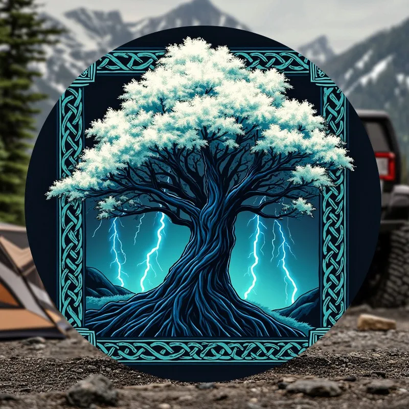 Yggdrasil Tree Of Life Spare Tire Cover Nordic Celtic Waterproof Polyester Vehicle Accessory
Yggdrasil Tree Of Life Spare Tire Cover Nordic Celtic Waterproof Polyester Vehicle Accessory