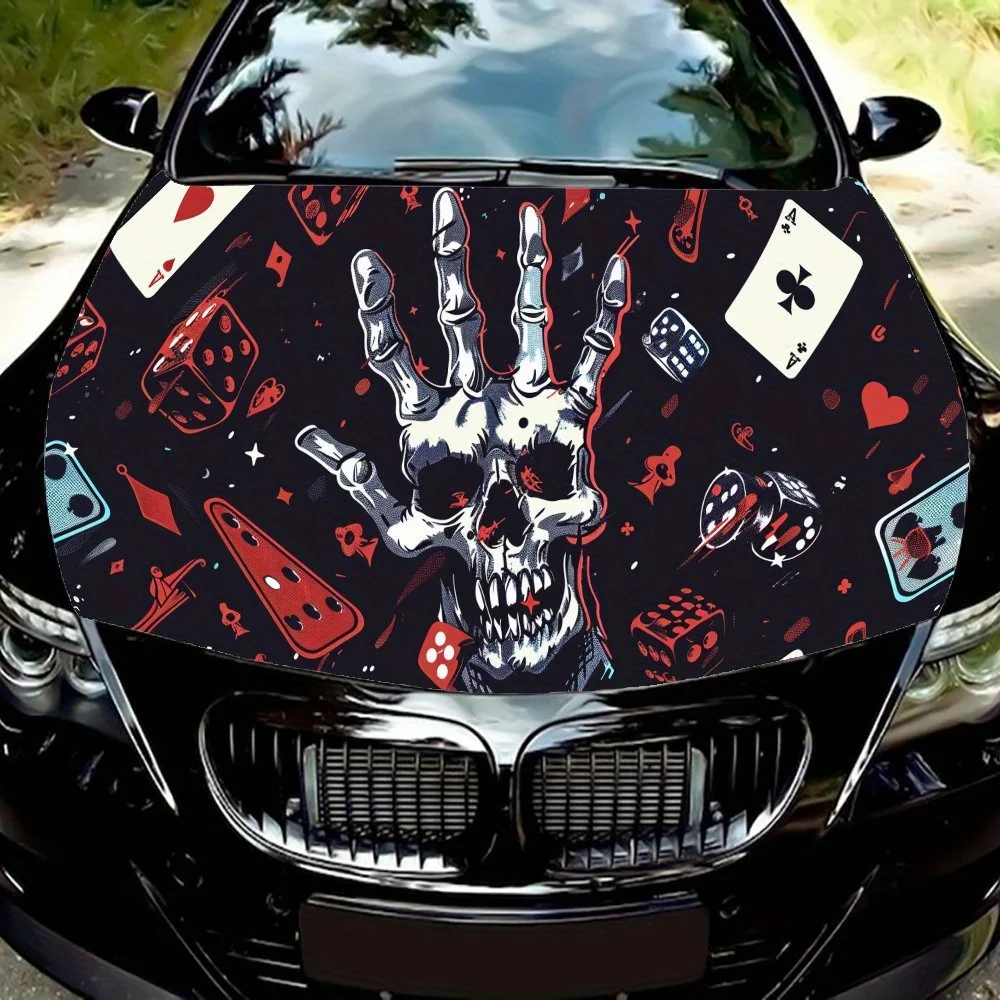 Dark Lucky Gambler Hand Car Hood Vinyl Wraps Sticker, Car Engine Decal, Waterproof Self-adhesive Car Packaging Cover, Universal
Dark Lucky Gambler Hand Car Hood Vinyl Wraps Sticker, Car Engine Decal, Waterproof Self-adhesive Car Packaging Cover, Universal