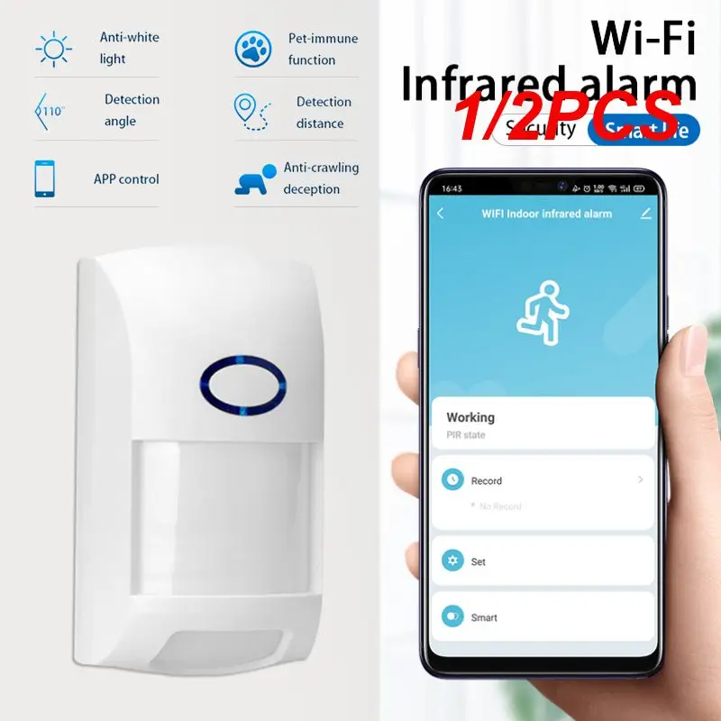 Умные инфракрасные детекторы Wi-Fi/ Tuya, датчик движения, работает с приложением Smartlife, система оповещения с дистанционным управлением, работает с Alexa, 1/2 шт.
Умные инфракрасные детекторы Wi-Fi/ Tuya, датчик движения, работает с приложением Smartlife, система оповещения с дистанционным управлением, работает с Alexa, 1/2 шт.