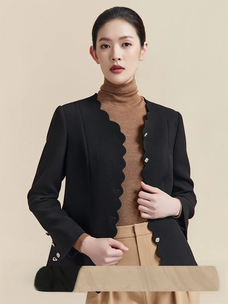 CVANEA Commuter Casual Wave Heavyweight Acetate Warm Long Sve Jaet Women's Spring Autumn Straight Cut Button Decora...
CVANEA Commuter Casual Wave Heavyweight Acetate Warm Long Sve Jaet Women's Spring Autumn Straight Cut Button Decora...