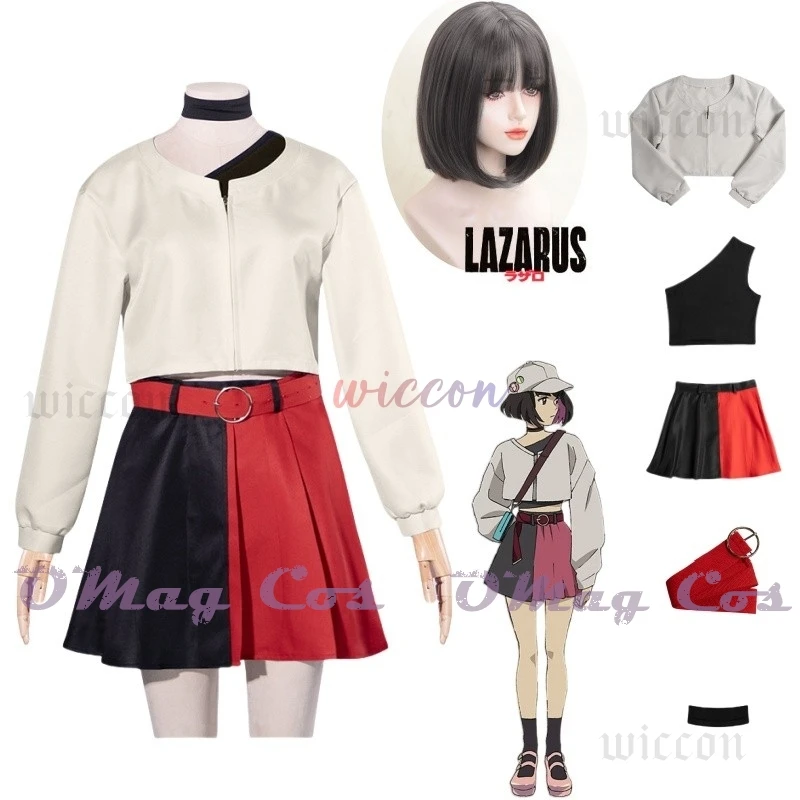 Аниме LAZARUS Elaina Elena, карнавальный костюм, шляпа, пояс, комплект галстука, парик, женское платье с цветными блоками, наряды для вечеринки на Хэллоуин
Аниме LAZARUS Elaina Elena, карнавальный костюм, шляпа, пояс, комплект галстука, парик, женское платье с цветными блоками, наряды для вечеринки на Хэллоуин