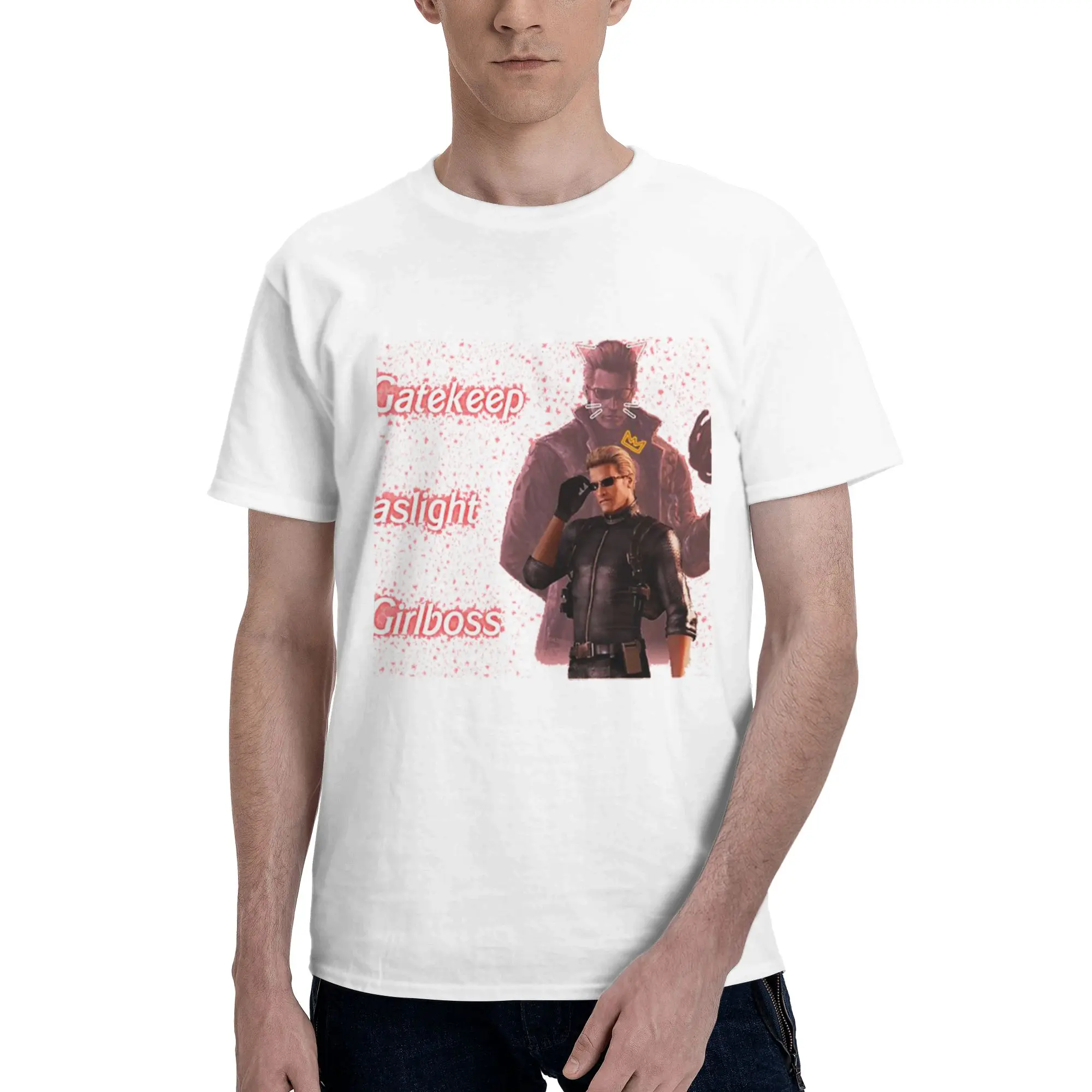 Футболка Albert Wesker Gaslight Gatekeep Girlboss из 100% хлопка, мужские классические футболки с круглым вырезом и коротким рукавом, S-6XL
Футболка Albert Wesker Gaslight Gatekeep Girlboss из 100% хлопка, мужские классические футболки с круглым вырезом и коротким рукавом, S-6XL