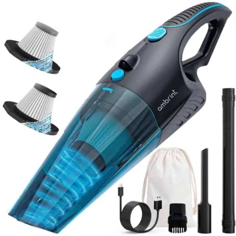 Handheld Vacuum Cordless Rechargeable 13000PA Powerful Car Vacuum with Best Suction, Lightweight Mini Cleaner for Home/Office,
Handheld Vacuum Cordless Rechargeable 13000PA Powerful Car Vacuum with Best Suction, Lightweight Mini Cleaner for Home/Office,