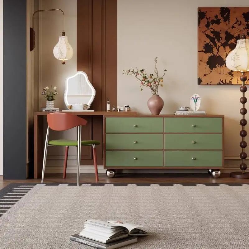 Lighting Natural chest integrated telescopic corner makeup table medieval small solid wood makeup table Chest Of Drawers
Lighting Natural chest integrated telescopic corner makeup table medieval small solid wood makeup table Chest Of Drawers