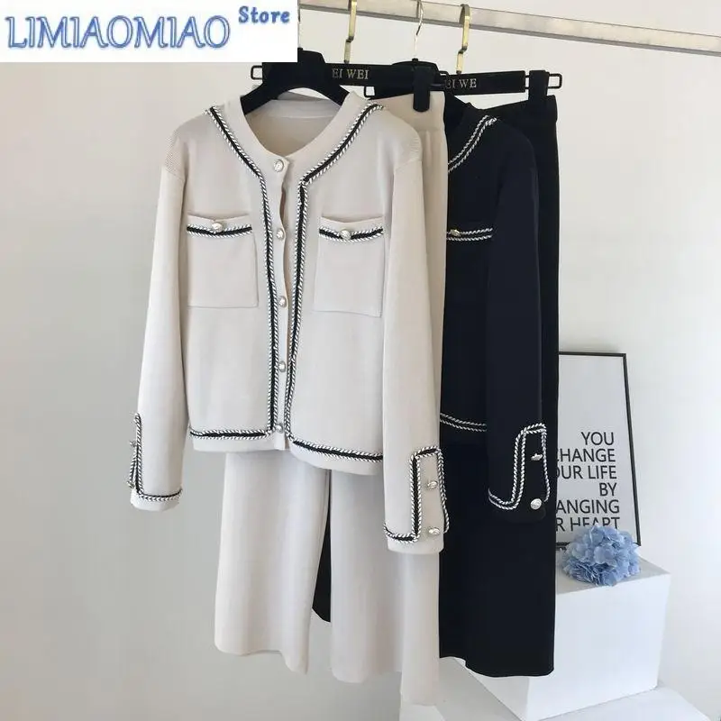 New Autumn Korean Color Block Round Neck Double Pocket Knit Cardigan Top Loose Wide Leg Pants Two-Piece Pants Set Women
New Autumn Korean Color Block Round Neck Double Pocket Knit Cardigan Top Loose Wide Leg Pants Two-Piece Pants Set Women