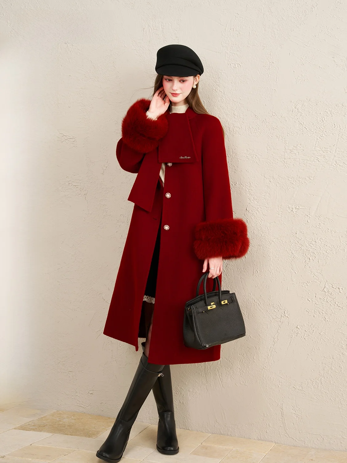 Пальто Cisas Robe двустороннее из кашемира и шерсти, женское, новогоднее, красное, модное, теплое, верхняя одежда для женщин
Пальто Cisas Robe двустороннее из кашемира и шерсти, женское, новогоднее, красное, модное, теплое, верхняя одежда для женщин