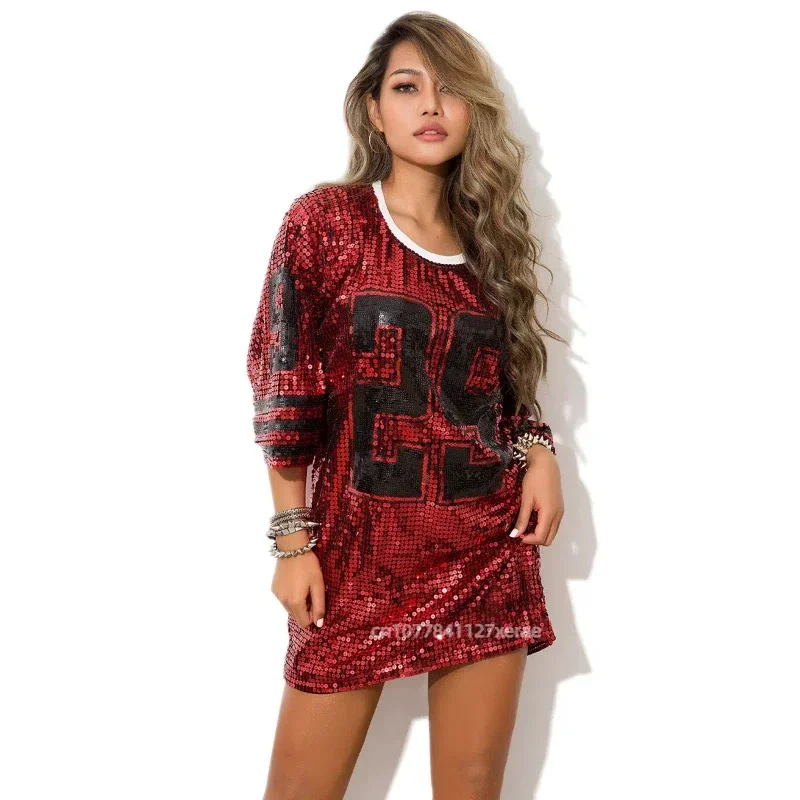 New Women's Jazz Dance Dress Long Sleeve Stage Performance Shirt Sparkling Glitter Tops Hip Hop Street Dance Costume for Singer
New Women's Jazz Dance Dress Long Sleeve Stage Performance Shirt Sparkling Glitter Tops Hip Hop Street Dance Costume for Singer