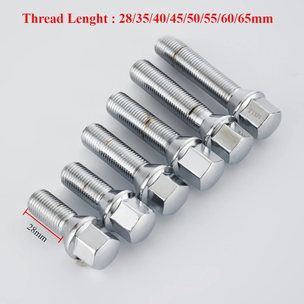 1pc M14x1.25 Extra Long Wheel Lug Bolts Hex 17mm Cone Seat Thread Length 28/35/40/45/50/55/60mm
1pc M14x1.25 Extra Long Wheel Lug Bolts Hex 17mm Cone Seat Thread Length 28/35/40/45/50/55/60mm