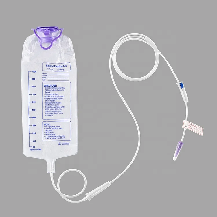 Chinese Suppliers Sterile Medical Nutrition Bag Disposable Enteral Nutrition Bag Set
Chinese Suppliers Sterile Medical Nutrition Bag Disposable Enteral Nutrition Bag Set