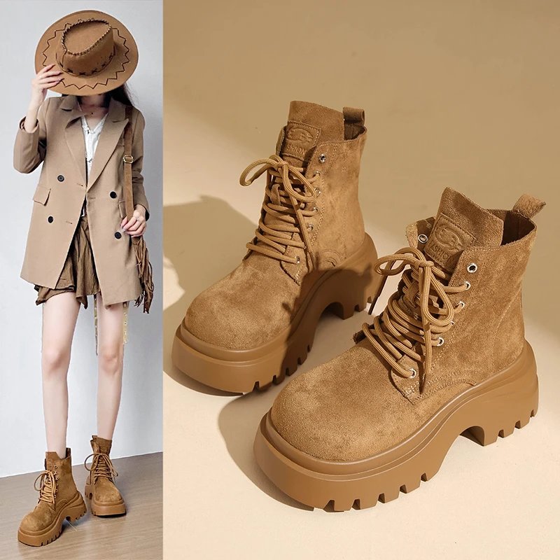Retro High-heeled Short Boots for Women, 2025 Autumn/winter New Style, Matte Thick-soled Boots with A Large Head Design
Retro High-heeled Short Boots for Women, 2025 Autumn/winter New Style, Matte Thick-soled Boots with A Large Head Design