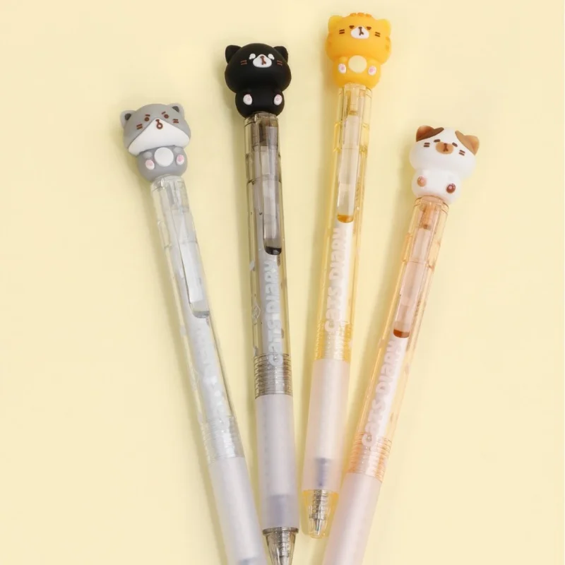 24pcs/lot Kawaii Cat Erasable Press Gel Pen Cute 0.5mm Blue Ink Signature Pens Promotional Gift School Supplies
24pcs/lot Kawaii Cat Erasable Press Gel Pen Cute 0.5mm Blue Ink Signature Pens Promotional Gift School Supplies