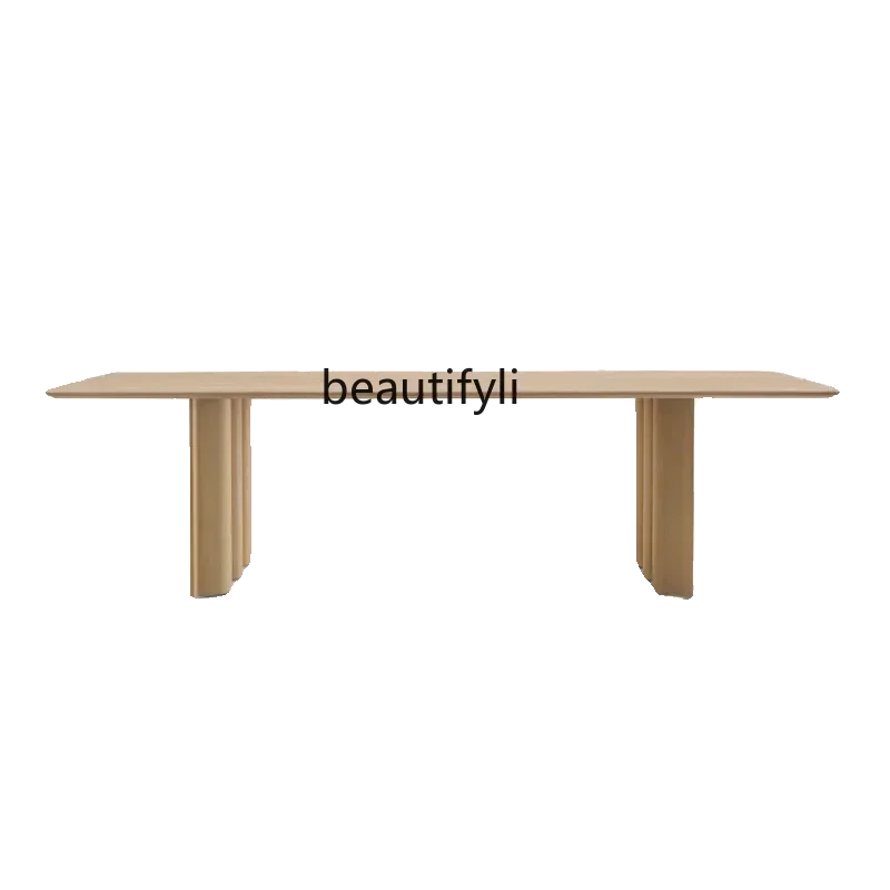 Medieval style long table modern simple solid wood dining table log style home dining table designer rectangle
Medieval style long table modern simple solid wood dining table log style home dining table designer rectangle