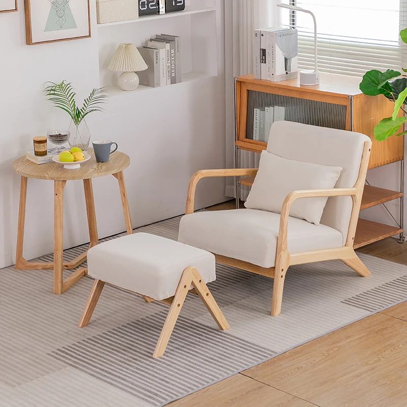 Balcony bedroom Internet celebrity lazy leisure Nordic solid wood combination single sofa three-piece fabric
Balcony bedroom Internet celebrity lazy leisure Nordic solid wood combination single sofa three-piece fabric