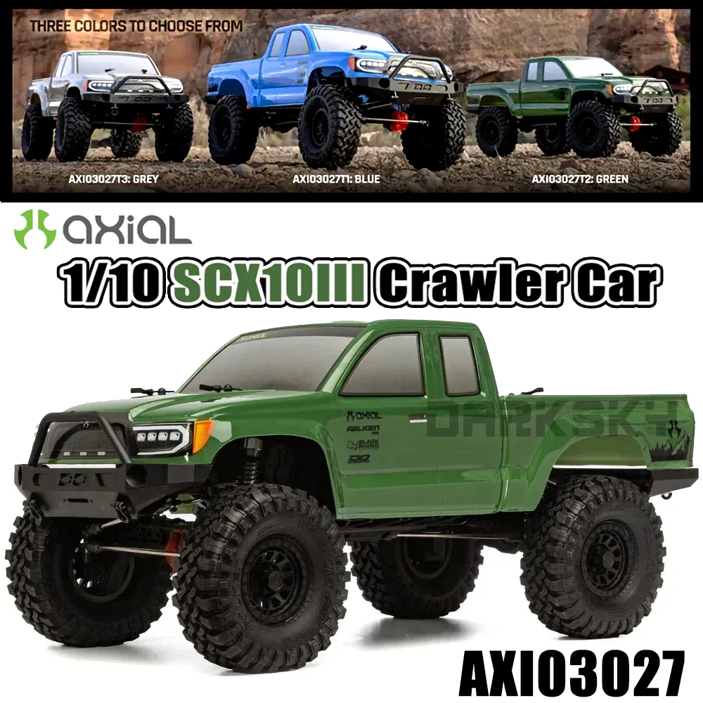AXIAL SCX10III AXI03027 1/10 RC Моделирование Электрический пульт дистанционного управления Модель автомобиля Внедорожный гусеничный автомобиль для взрослых и детей Игрушки Автомобиль 
AXIAL SCX10III AXI03027 1/10 RC Моделирование Электрический пульт дистанционного управления Модель автомобиля Внедорожный гусеничный автомобиль для взрослых и детей Игрушки Автомобиль