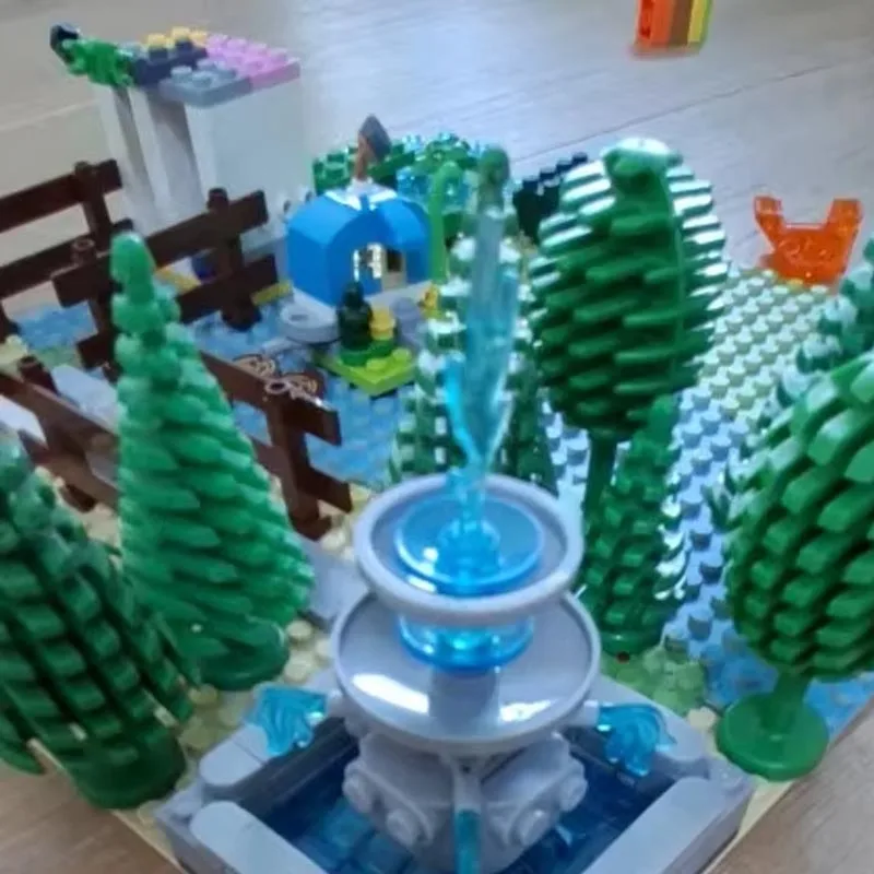 Park Square Water Statue Educational Bricks DlY Set City Assemble Fountain Model Building Blocks
Park Square Water Statue Educational Bricks DlY Set City Assemble Fountain Model Building Blocks