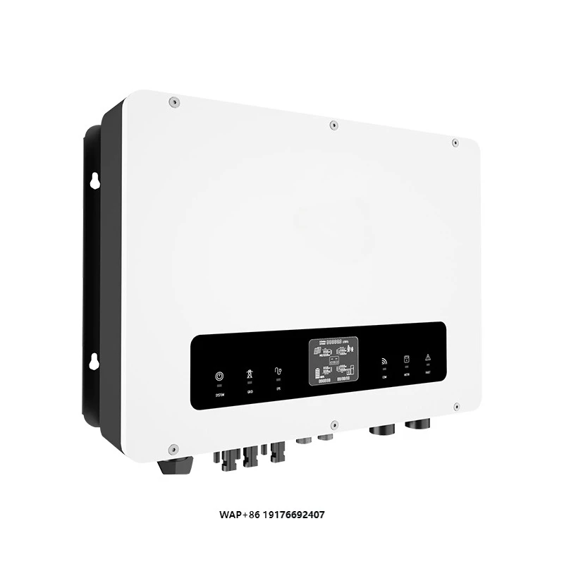 CARSPA 5 кВт 6 кВт 8 кВт 10 кВт 12 кВт Высоковольтный трехфазный гибридный солнечный инвертор с WIFI/GPRS/LAN
CARSPA 5 кВт 6 кВт 8 кВт 10 кВт 12 кВт Высоковольтный трехфазный гибридный солнечный инвертор с WIFI/GPRS/LAN