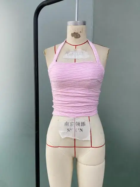 Y2K Tank Tops Woman Vest Sexy Lace Up Vest Women's Top Beach Sexy Slim Fit Solid Color Round Neck Sleeveless Backless Halter Top
Y2K Tank Tops Woman Vest Sexy Lace Up Vest Women's Top Beach Sexy Slim Fit Solid Color Round Neck Sleeveless Backless Halter Top