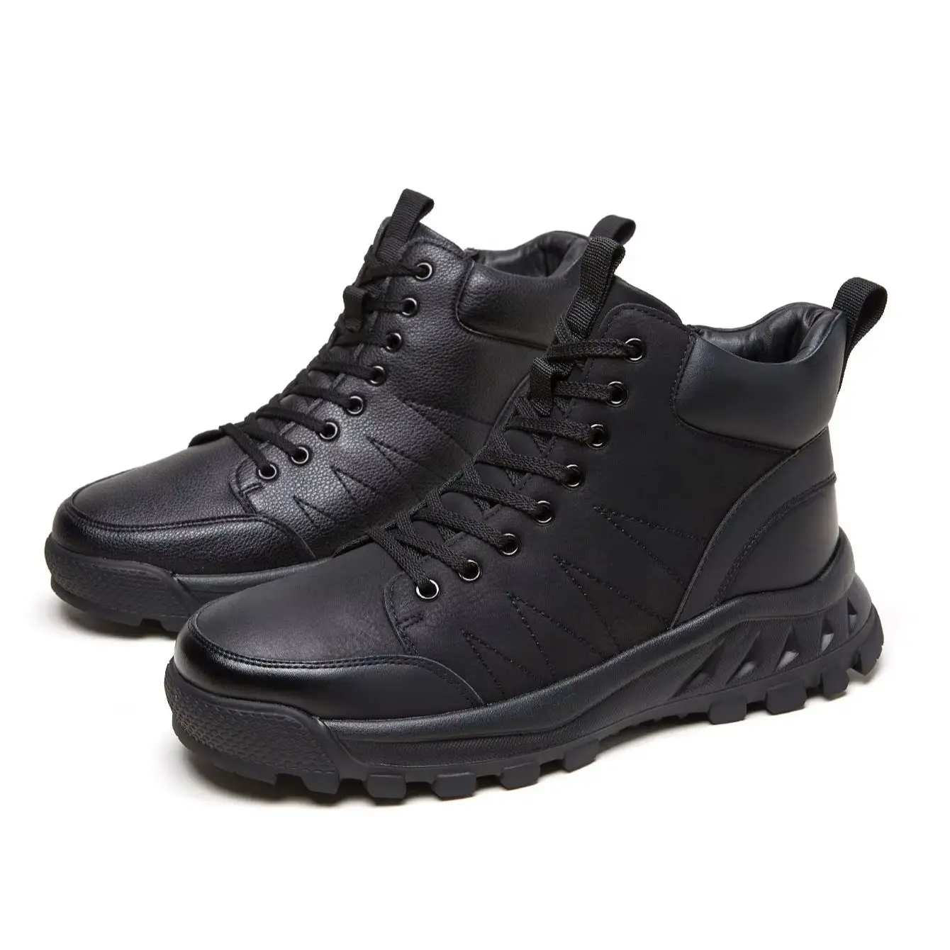 Men All Season PU Round Toe High Top Boots Soft Sole Non-Slip Flexible Durable Shoes For Daily Commute Office Walk
Men All Season PU Round Toe High Top Boots Soft Sole Non-Slip Flexible Durable Shoes For Daily Commute Office Walk