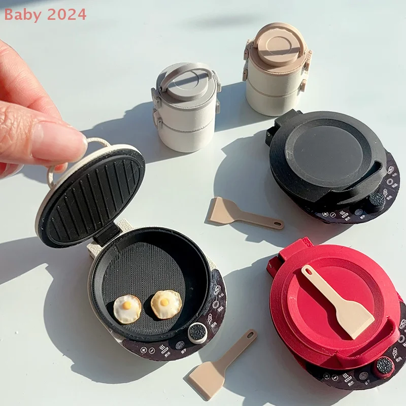 Kids Miniature Kitchen Playset with Electric Pancake Maker; Dollhouse Furniture Accessories.
Kids Miniature Kitchen Playset with Electric Pancake Maker; Dollhouse Furniture Accessories.