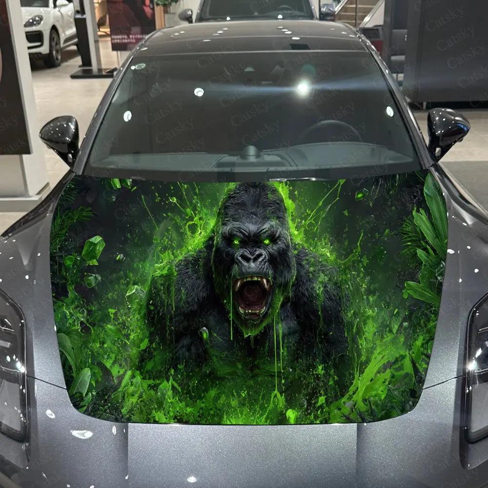 Наклейки на капот автомобиля с рисунком Ferocious Jungle Gorilla, водонепроницаемые, самоклеящиеся, устойчивые к царапинам, легко приклеиваемые, прочные автомобильные ПВХ
Наклейки на капот автомобиля с рисунком Ferocious Jungle Gorilla, водонепроницаемые, самоклеящиеся, устойчивые к царапинам, легко приклеиваемые, прочные автомобильные ПВХ