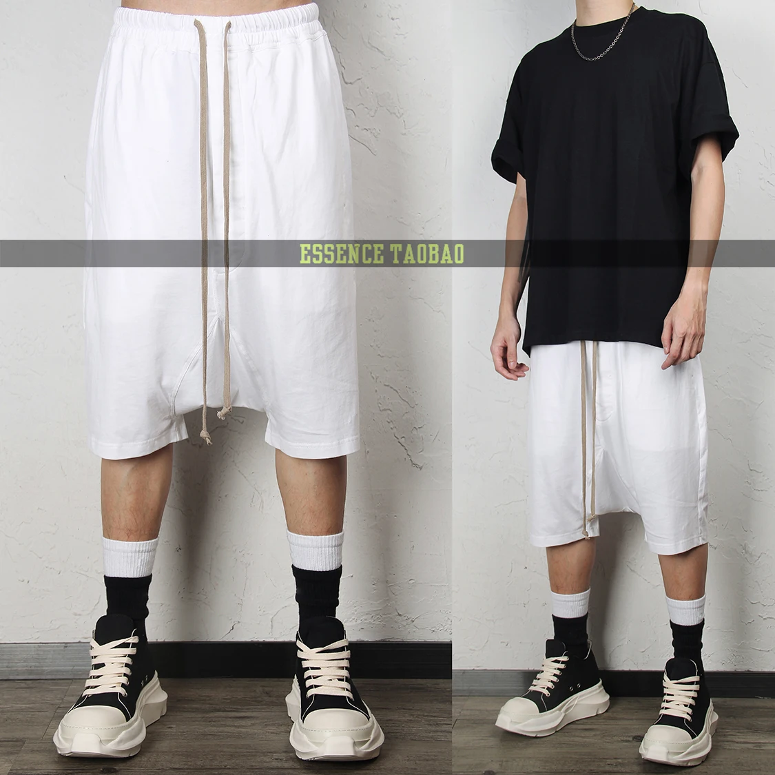 Lightweight Classic Long Rope Harem orts Five-Point Cotton Weave Men's High Street Hip Hop Loose Fit Six-Part Pants
Lightweight Classic Long Rope Harem orts Five-Point Cotton Weave Men's High Street Hip Hop Loose Fit Six-Part Pants