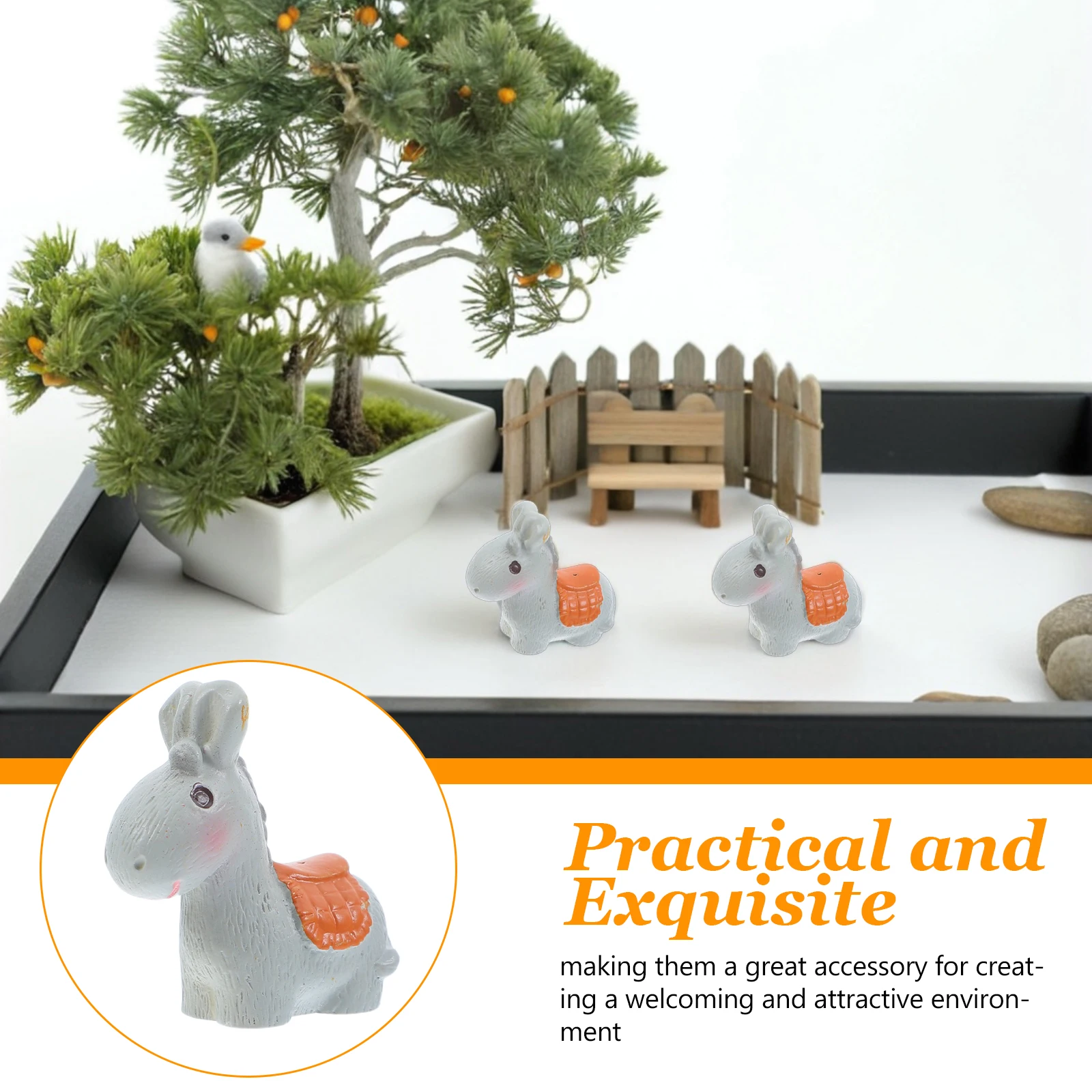 6pcs Mini Donkey Figurines Resin Animal Statues Cute Farm Decor Landscape Accessories Garden Ornaments Craft Supplies Home
6pcs Mini Donkey Figurines Resin Animal Statues Cute Farm Decor Landscape Accessories Garden Ornaments Craft Supplies Home