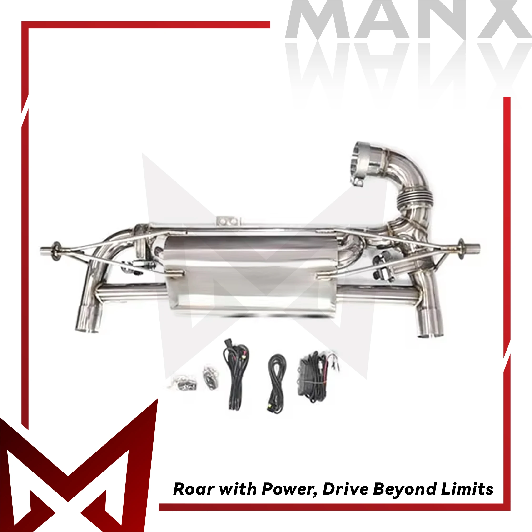 MANX For 2024+ Lotus Emira 2.0T Car Exhaust system Stainless steels Performance Catback Muffler with remote control valve
MANX For 2024+ Lotus Emira 2.0T Car Exhaust system Stainless steels Performance Catback Muffler with remote control valve