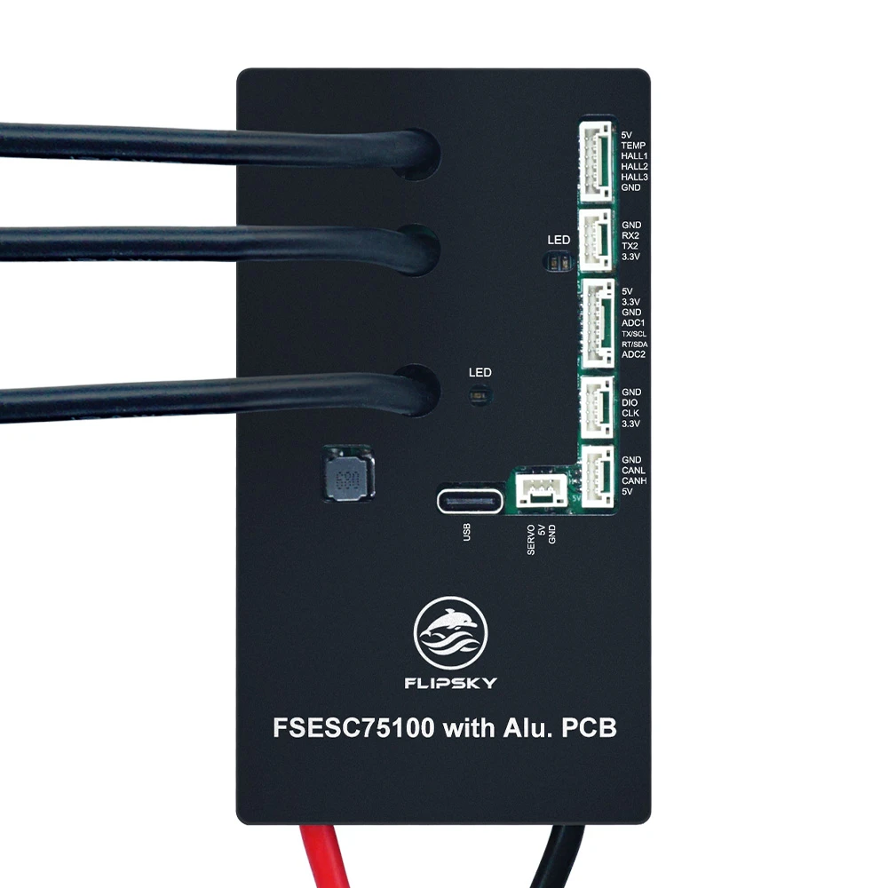 Flipsky 75100 With Aluminum PCB Based on VESC For Electric Skateboard / Scooter / Ebike Speed Controller
Flipsky 75100 With Aluminum PCB Based on VESC For Electric Skateboard / Scooter / Ebike Speed Controller