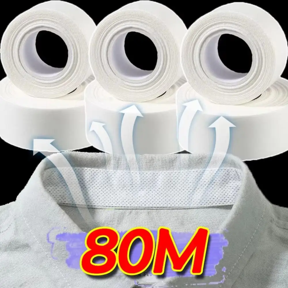 8/80M Collar Anti-dirty Grime Self-adhesive Breathable Cuff Fixing Tape Disposable Collar Sweat Pad for Shirt Collar Hat Lining
8/80M Collar Anti-dirty Grime Self-adhesive Breathable Cuff Fixing Tape Disposable Collar Sweat Pad for Shirt Collar Hat Lining