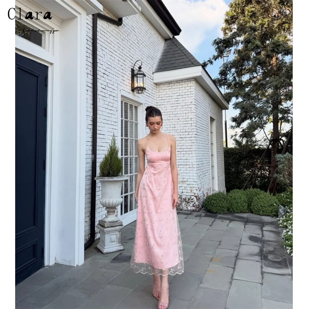 Clara Custom Pink Spaghetti Straps Flowers Fishtail Elegant Party Dress for Women Luxury Prom Dresses Luxury 2026 Evening Woman
Clara Custom Pink Spaghetti Straps Flowers Fishtail Elegant Party Dress for Women Luxury Prom Dresses Luxury 2026 Evening Woman
