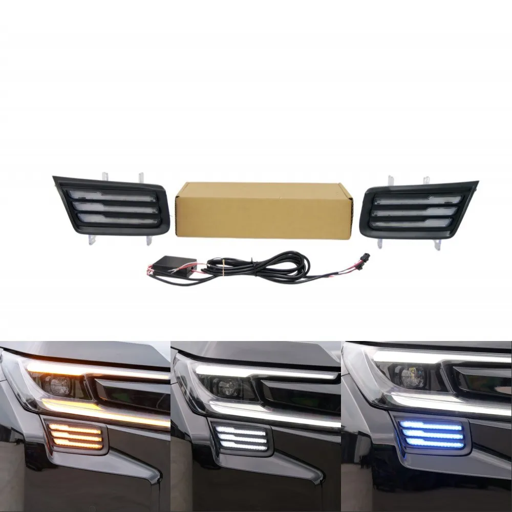 July King Daytime Running Lights Compatible with Toyota RAV4 Woodland 2026, 6000K DRL + Ice Blue Night DRL+ Yellow Turn Signals
July King Daytime Running Lights Compatible with Toyota RAV4 Woodland 2026, 6000K DRL + Ice Blue Night DRL+ Yellow Turn Signals