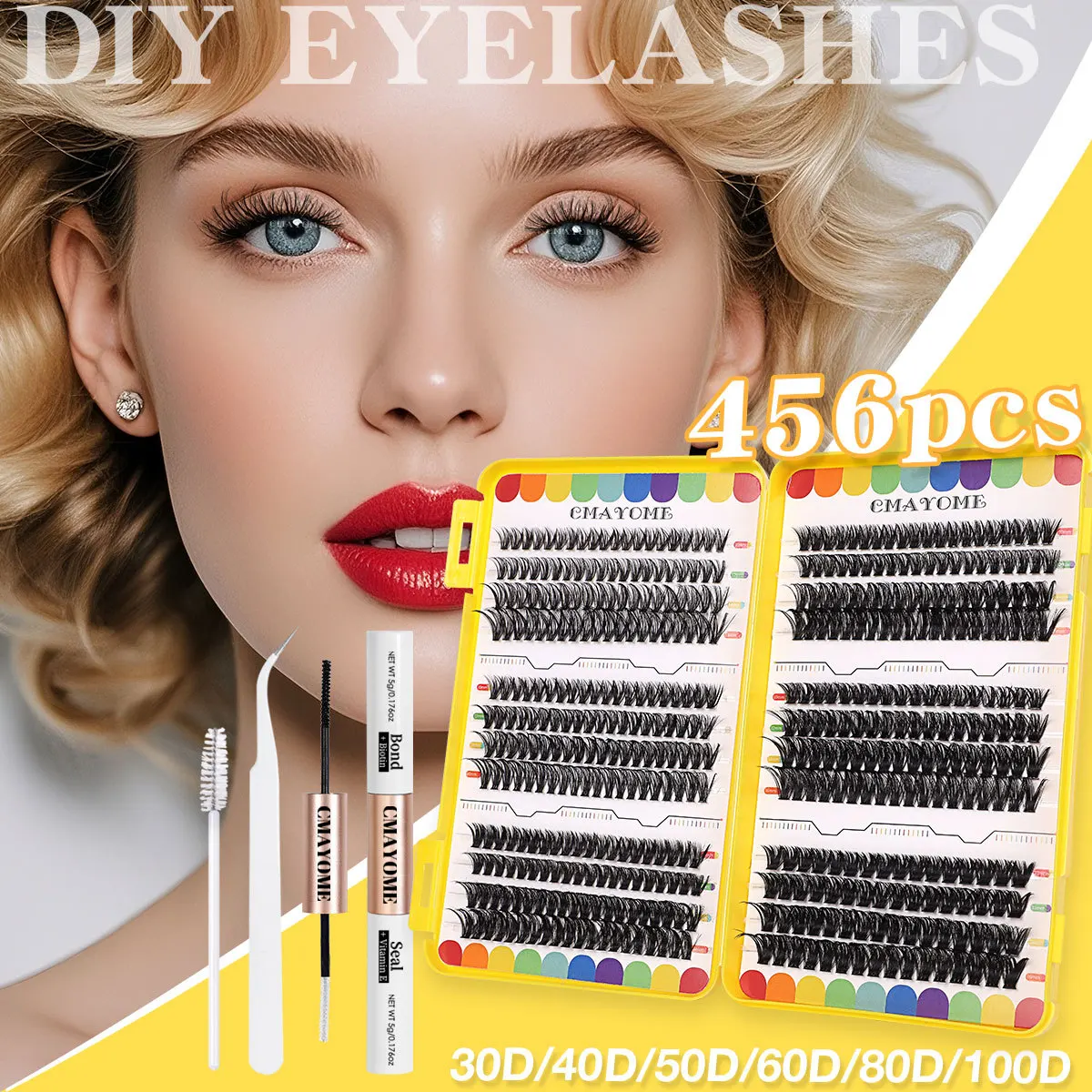 Fluffy Thick Eyelash Extension Set 456 Comic Eye Single Cluster 50D 60D 80D 100D False Eyelashes for Instant Volume
Fluffy Thick Eyelash Extension Set 456 Comic Eye Single Cluster 50D 60D 80D 100D False Eyelashes for Instant Volume