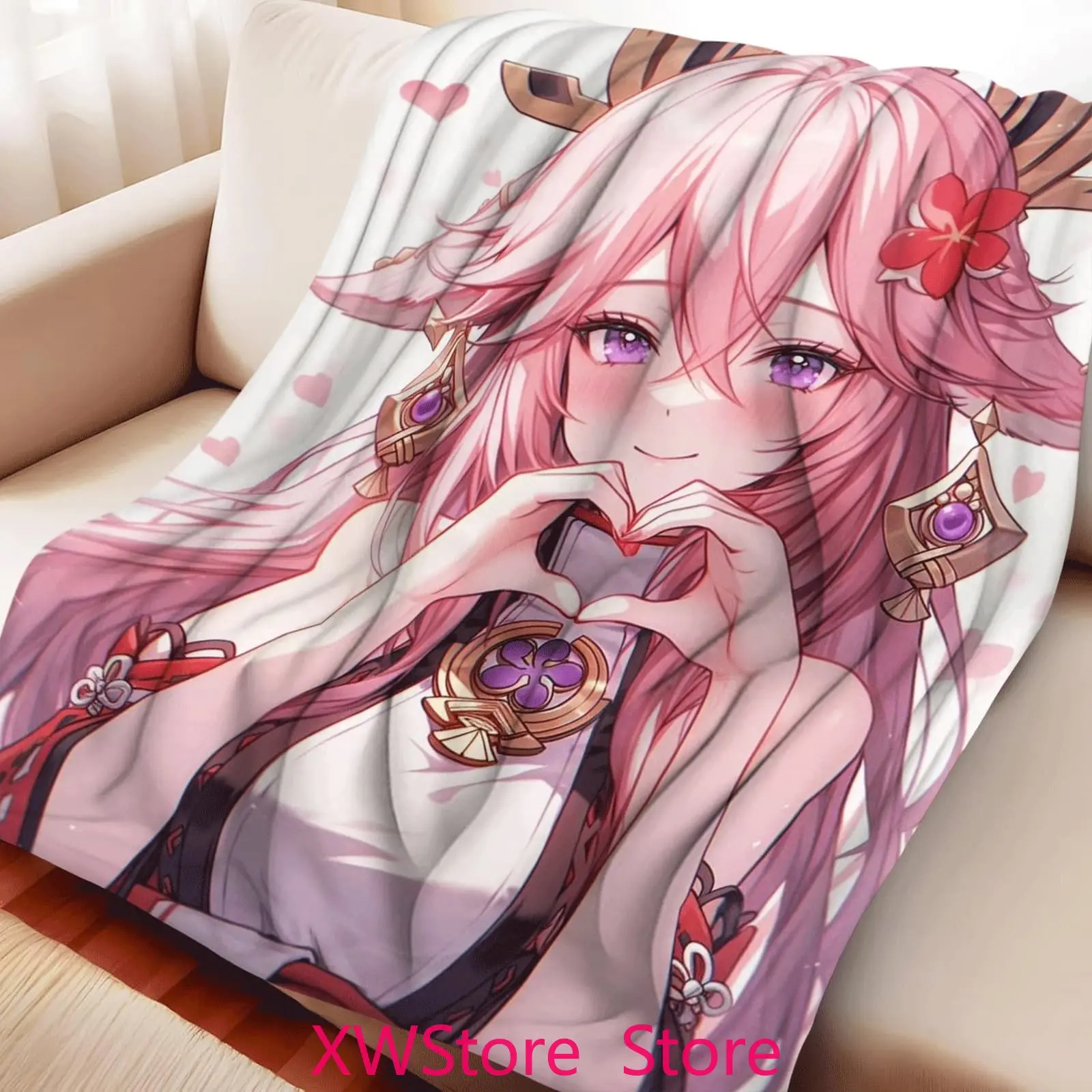 Yae Miko Themed Travel Blanket Genshin Impact Fans Gift Lightweight Foldable for Office Camping
Yae Miko Themed Travel Blanket Genshin Impact Fans Gift Lightweight Foldable for Office Camping