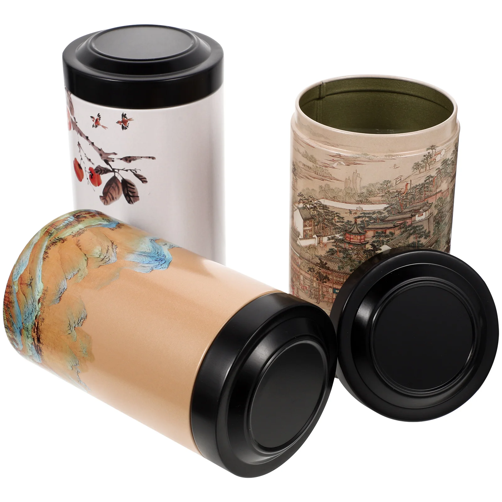 3 Pcs Metal Candy Cookie Holder Jars for Kitchen Counter Decorative Containers Gift Giving Black Tea Home Pp
3 Pcs Metal Candy Cookie Holder Jars for Kitchen Counter Decorative Containers Gift Giving Black Tea Home Pp