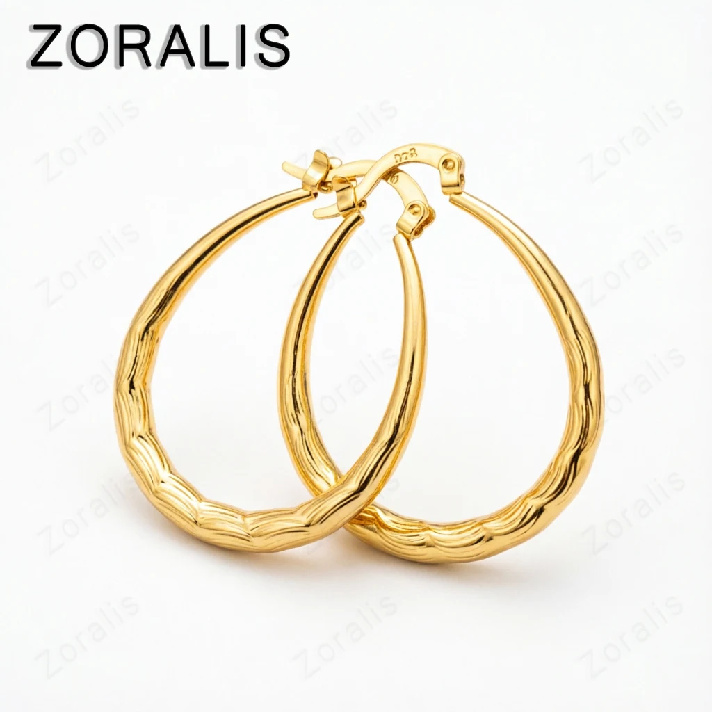 18K Gold Classic Water Droplet Ripple Pattern Hoop Earrings For Women Engagement Wedding Party Elegant Charm Jewelry
18K Gold Classic Water Droplet Ripple Pattern Hoop Earrings For Women Engagement Wedding Party Elegant Charm Jewelry