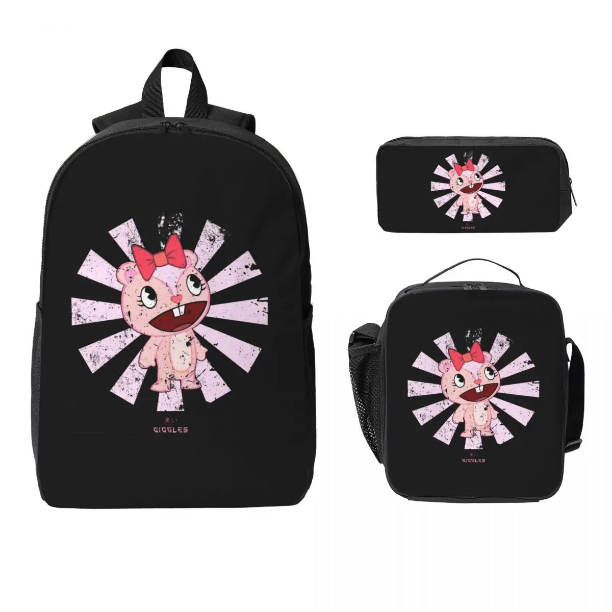 Giggles Japanese Happy Tree Friends Backpack BookBag School Bag Laptop Shoulder Bags 3ps Insulated Lunch Bag Pencil Case
Giggles Japanese Happy Tree Friends Backpack BookBag School Bag Laptop Shoulder Bags 3ps Insulated Lunch Bag Pencil Case