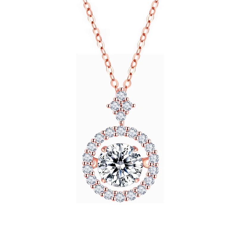 Zhoufansheng Lab diamond necklace pendant for women rose 18K gold necklace group set female diamond pendant chain
Zhoufansheng Lab diamond necklace pendant for women rose 18K gold necklace group set female diamond pendant chain