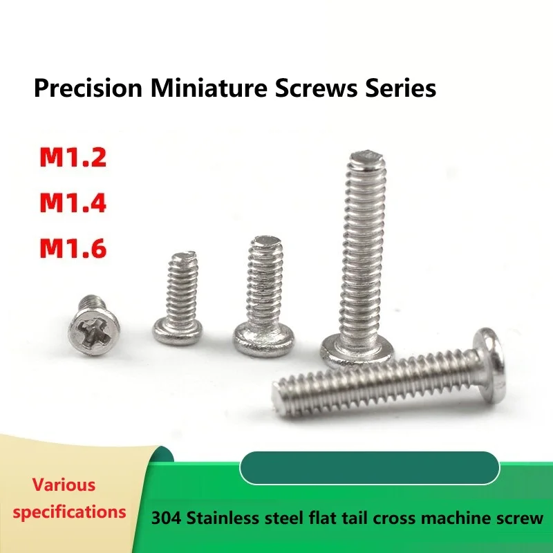 CM Thin-Head Screws M1.2 M1.4 M1.6 Stainless Steel Round-Head Machine Screws for Lenses Notebook Non-Standard Precision
CM Thin-Head Screws M1.2 M1.4 M1.6 Stainless Steel Round-Head Machine Screws for Lenses Notebook Non-Standard Precision