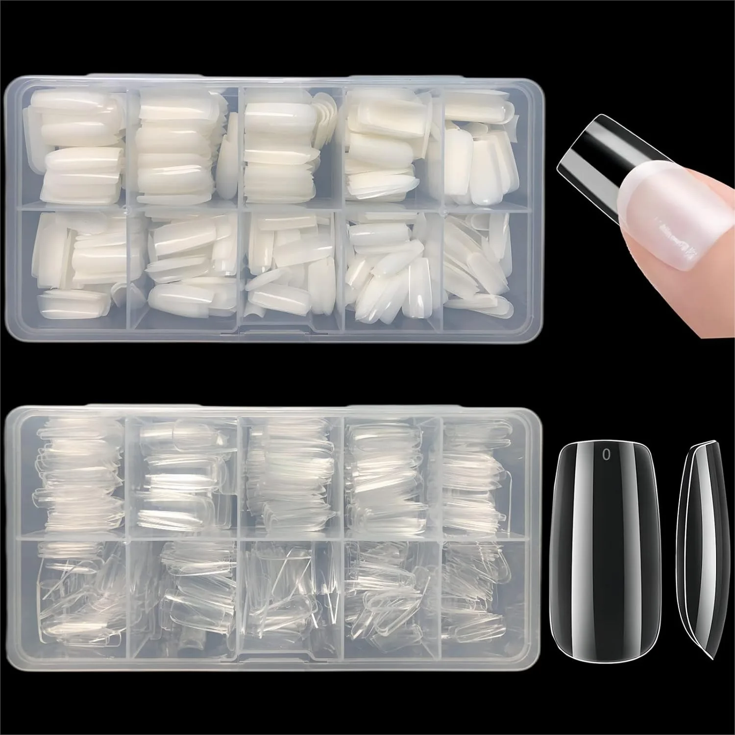 Short Square Nail Tips, 1000 PCS Full Cover Fake Nails Soft Gel Tips 10 Sizes with Box for Home DIY Nail Salon
Short Square Nail Tips, 1000 PCS Full Cover Fake Nails Soft Gel Tips 10 Sizes with Box for Home DIY Nail Salon